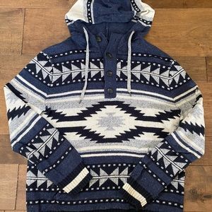 American Eagle Tribal Hoodie Sweater